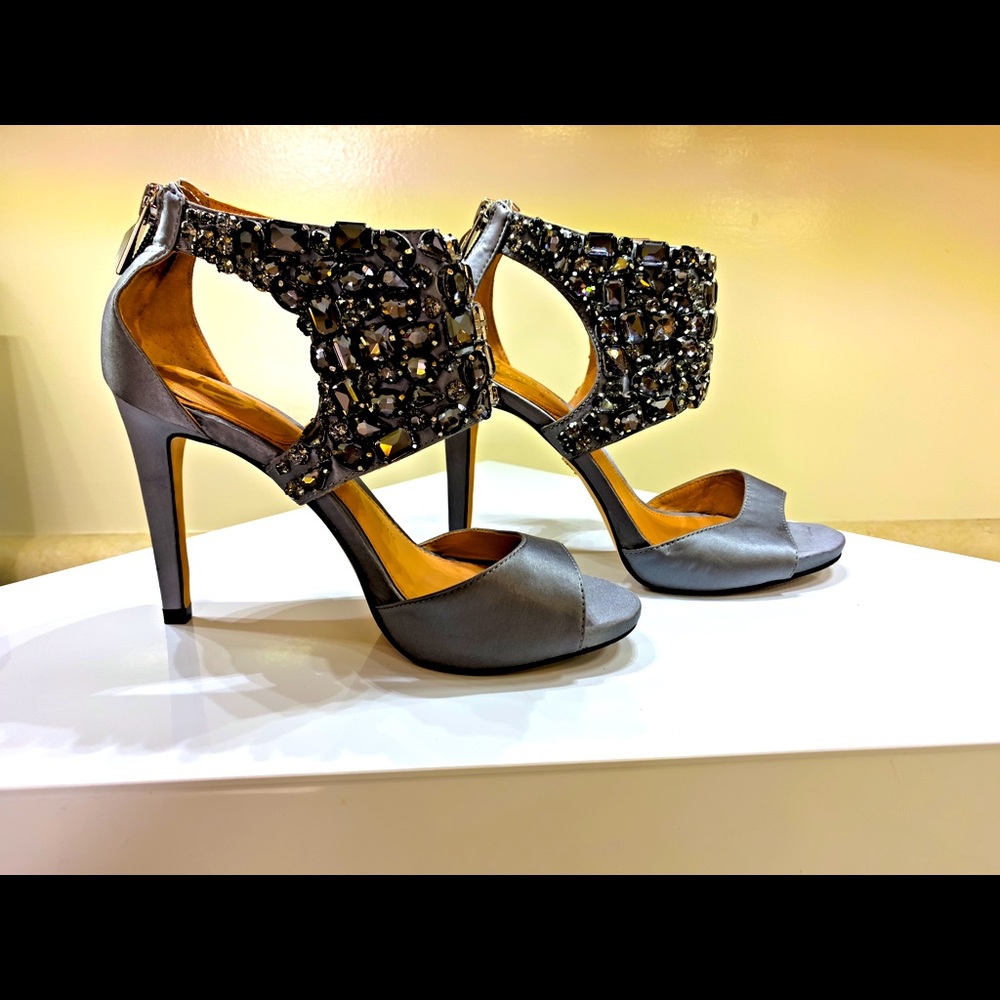 Silver Vince Camuto heels